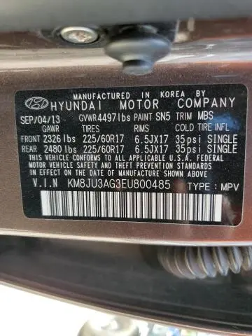 2014 HYUNDAI TUCSON GLS  