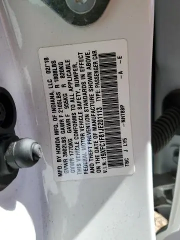 2018 HONDA CIVIC EX  