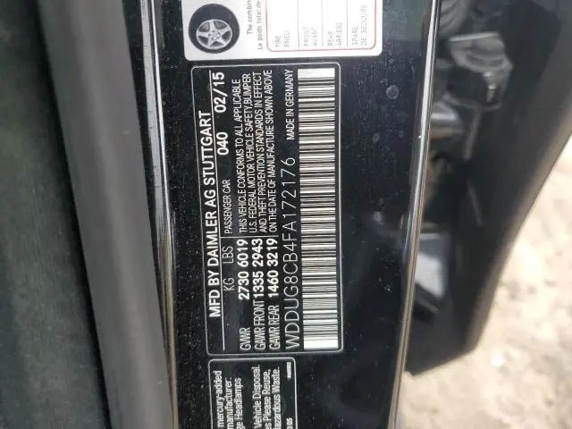 2015 MERCEDES-BENZ S 550  