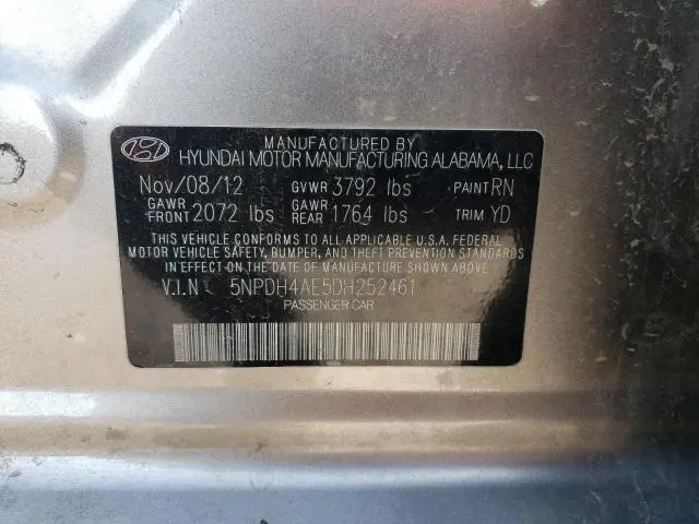 2013 HYUNDAI ELANTRA GLS  