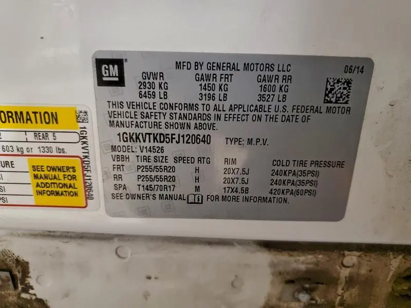 2015 GMC ACADIA DENALI  