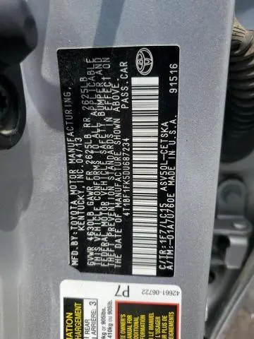 2013 TOYOTA CAMRY L  
