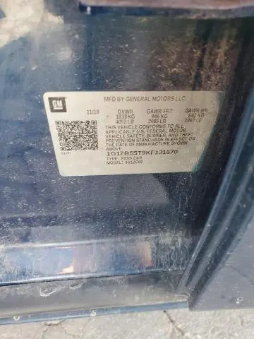 2019 CHEVROLET MALIBU LS  