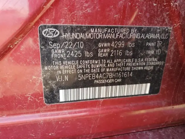 2011 HYUNDAI SONATA GLS  