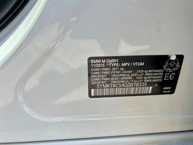 2016 BMW X5 M  