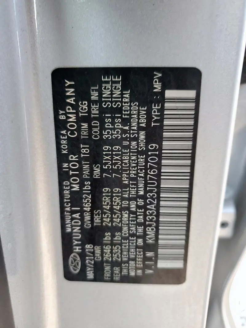 2018 HYUNDAI TUCSON VALUE  