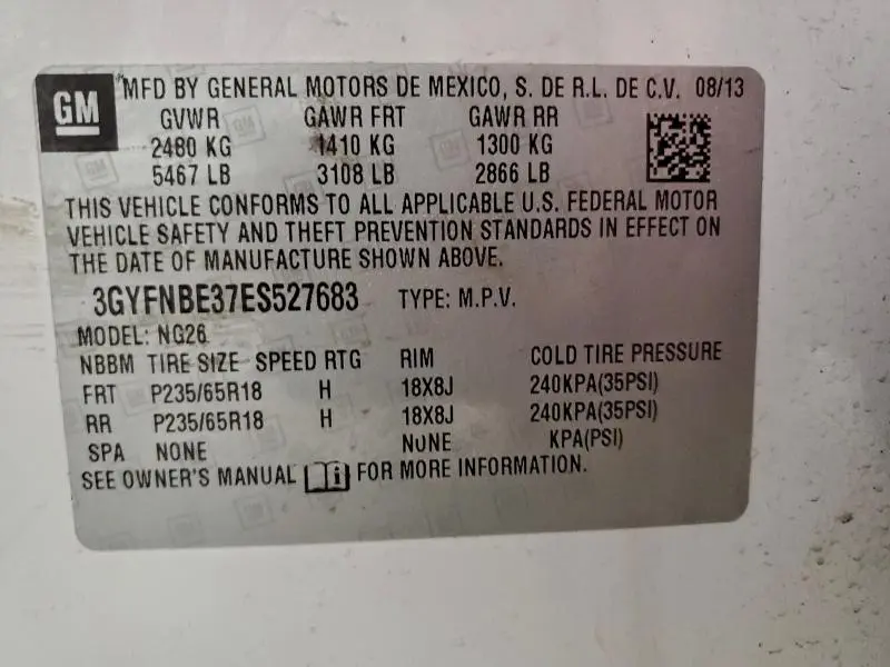 2014 CADILLAC SRX LUXURY COLLECTION  