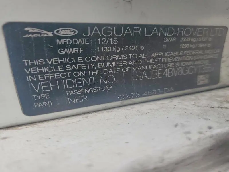 2016 JAGUAR XF PRESTIGE  