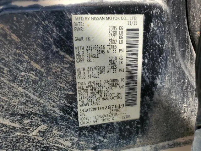 2015 NISSAN MURANO S