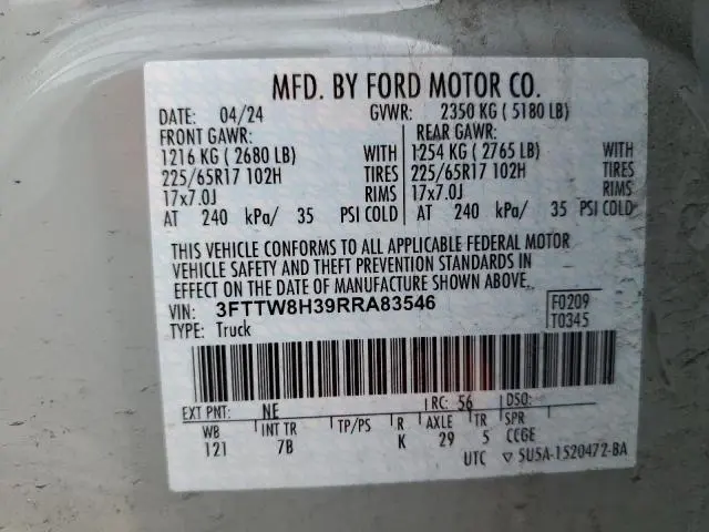 2024 FORD MAVERICK XLT  