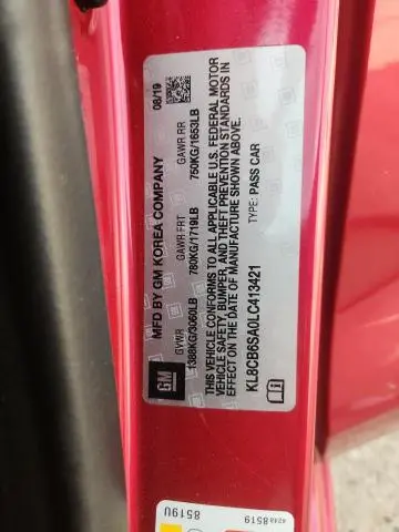2020 CHEVROLET SPARK LS  
