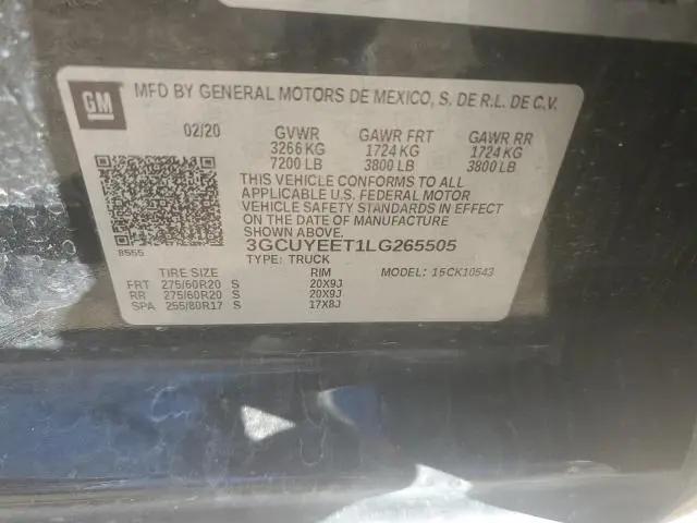 2020 CHEVROLET SILVERADO K1500 RST  