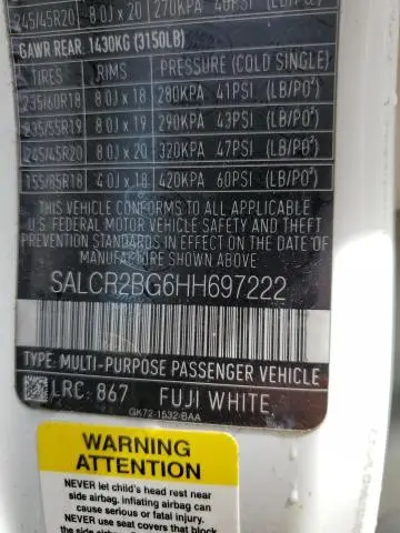 2017 LAND ROVER DISCOVERY SPORT HSE  