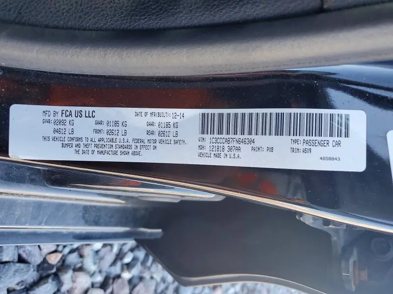 2015 CHRYSLER 200 LIMITED  