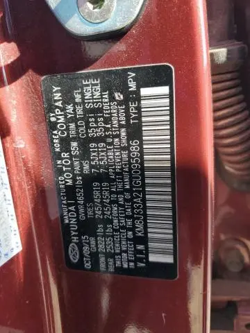 2016 HYUNDAI TUCSON LIMITED  