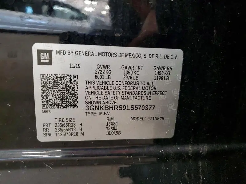 2020 CHEVROLET BLAZER 2LT  