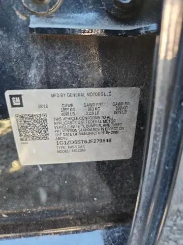 2018 CHEVROLET MALIBU LT  