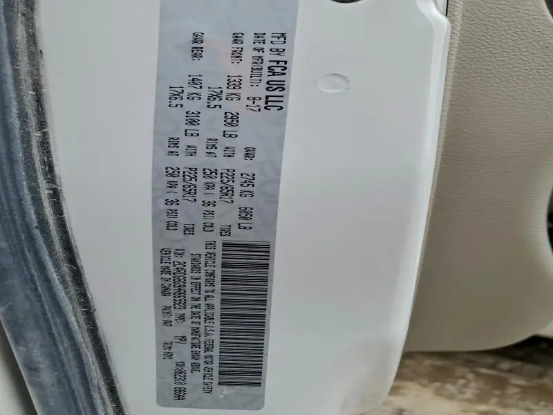 2017 DODGE GRAND CARAVAN SE  