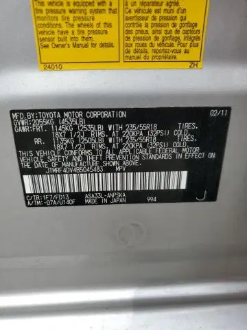 2011 TOYOTA RAV4 SPORT