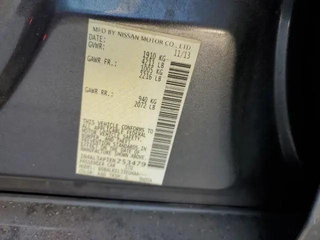 2014 NISSAN ALTIMA 2.5  