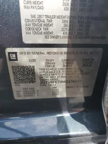 2021 GMC SIERRA K1500 DENALI  