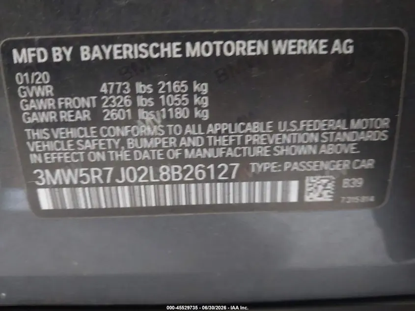 2020 BMW 330I XDRIVE