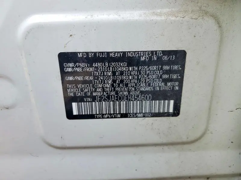 2014 SUBARU FORESTER 2.5I PREMIUM  