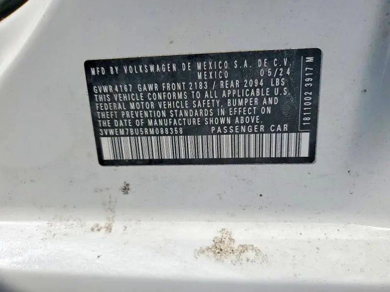 2024 VOLKSWAGEN JETTA SE  