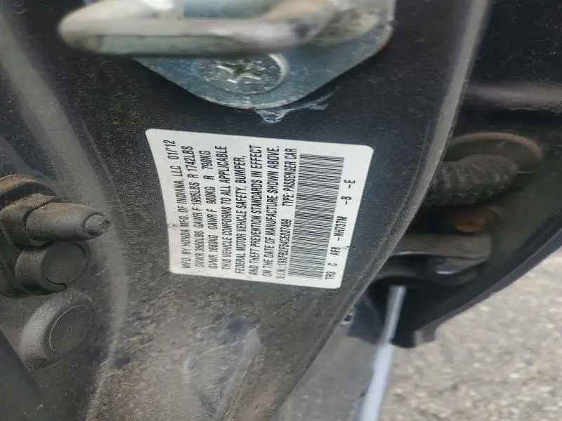 2012 HONDA CIVIC LX  