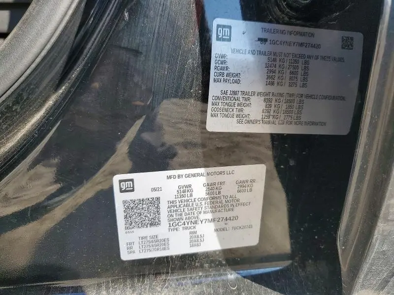 2021 CHEVROLET SILVERADO K2500 HEAVY DUTY LT  