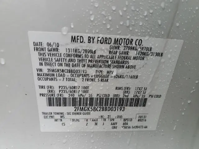 2011 FORD FLEX SE  