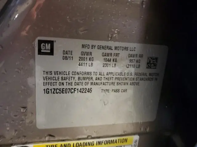 2012 CHEVROLET MALIBU 1LT  