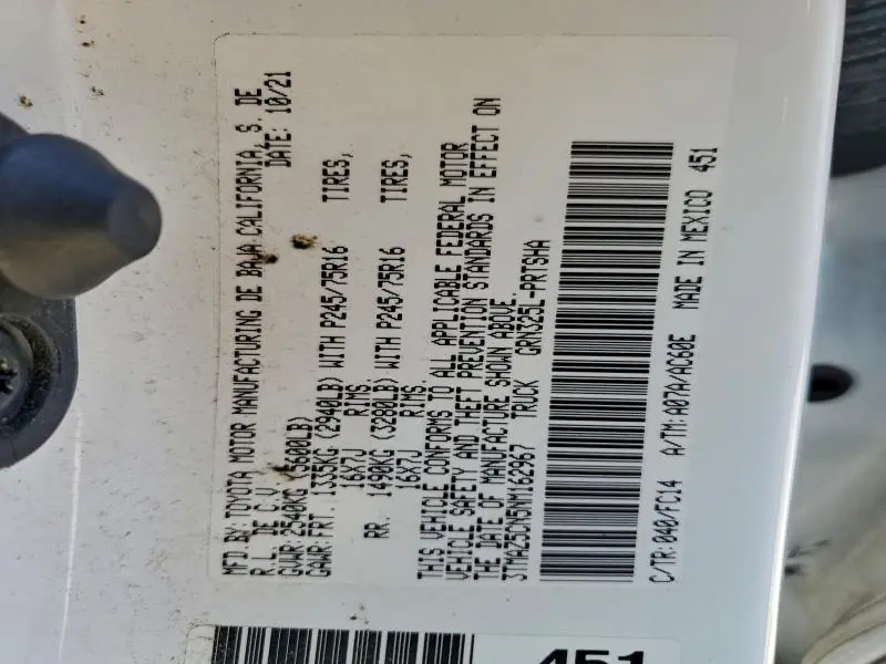 2022 TOYOTA TACOMA DOUBLE CAB  