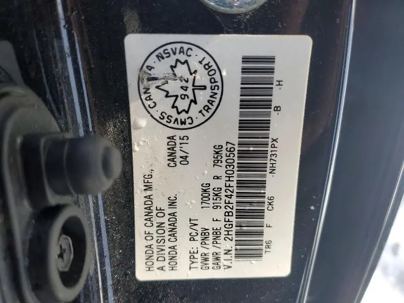 2015 HONDA CIVIC LX  