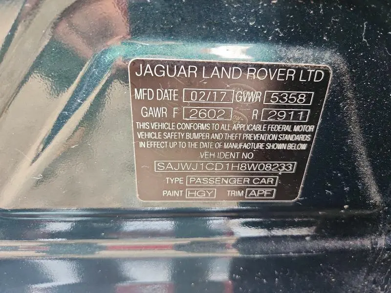 2017 JAGUAR XJ   