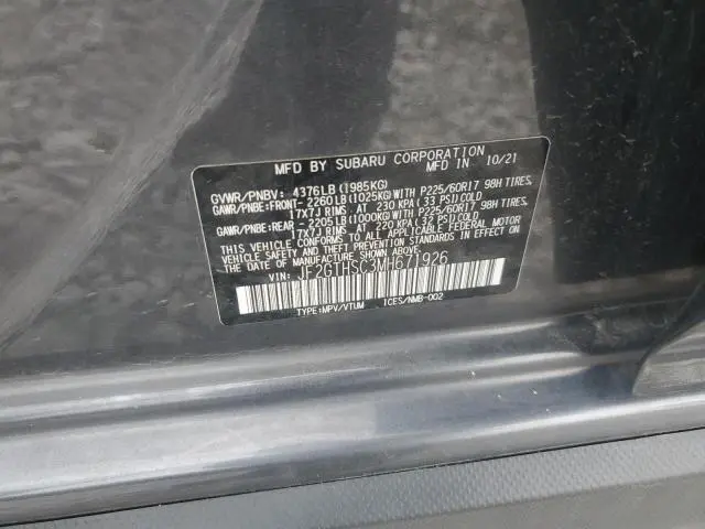 2021 SUBARU CROSSTREK SPORT  