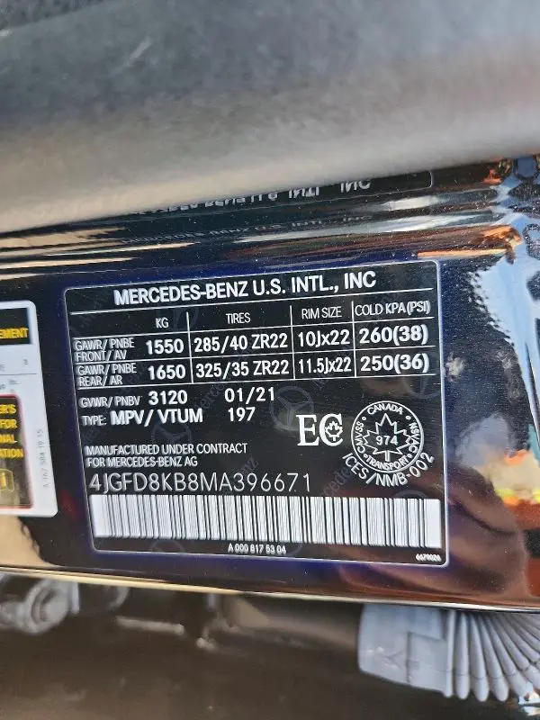 2021 MERCEDES-BENZ GLE 63 AMG 4MATIC  