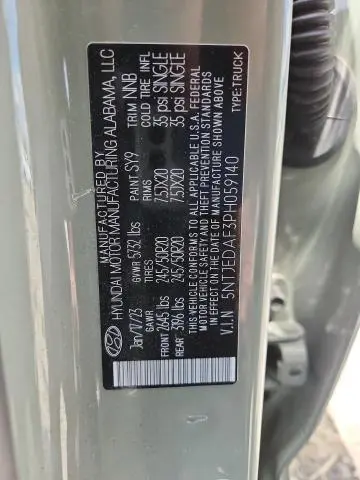 2023 HYUNDAI SANTA CRUZ LIMITED  