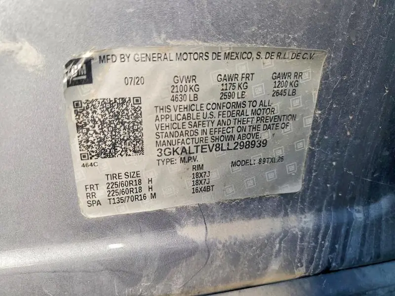 2020 GMC TERRAIN SLE  