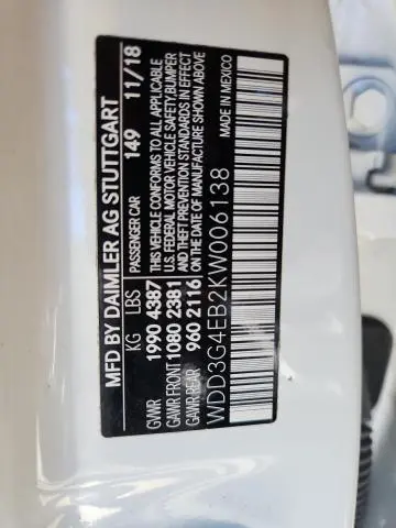 2019 MERCEDES-BENZ A 220  