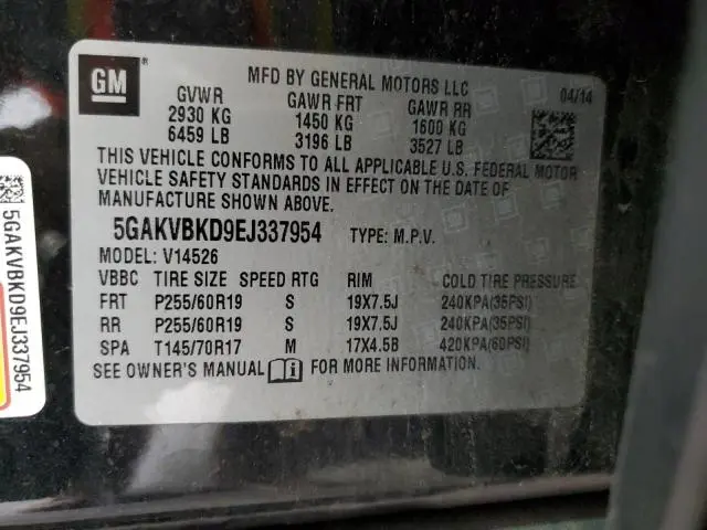 2014 BUICK ENCLAVE   