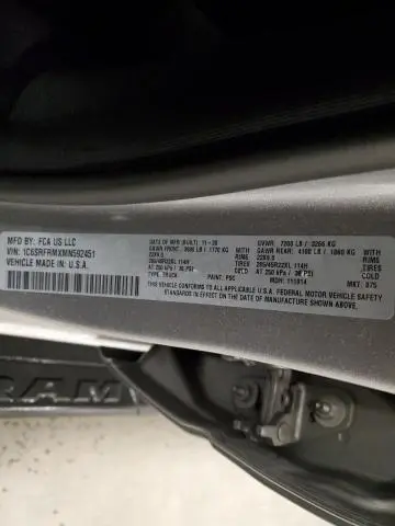 2021 RAM 1500 LARAMIE  