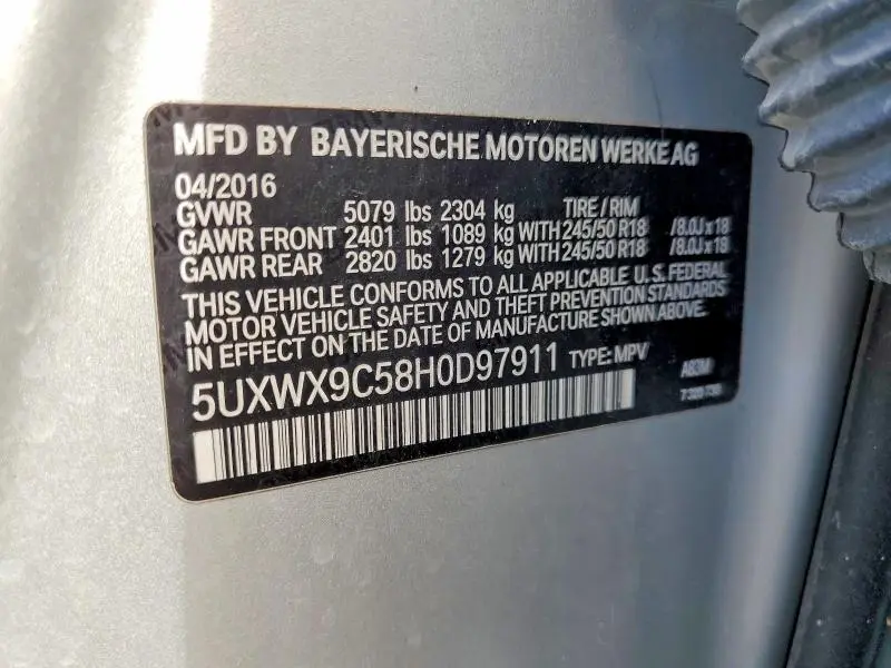 2017 BMW X3 XDRIVE28I  