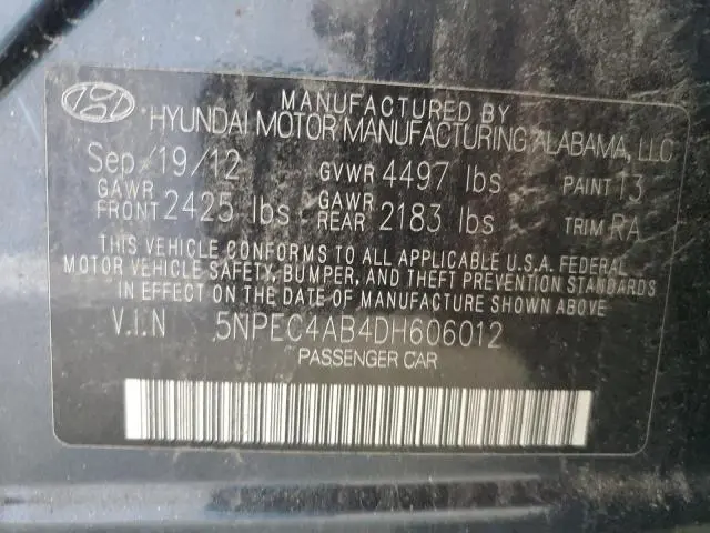 2013 HYUNDAI SONATA SE