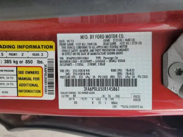 2014 FORD FUSION SE HYBRID