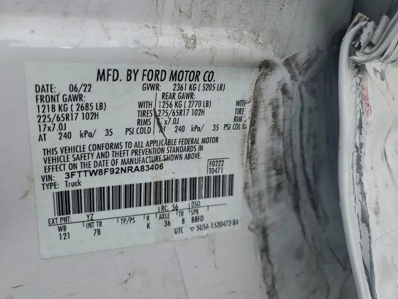 2022 FORD MAVERICK XL  