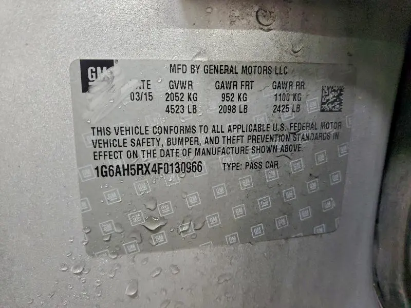 2015 CADILLAC ATS LUXURY  