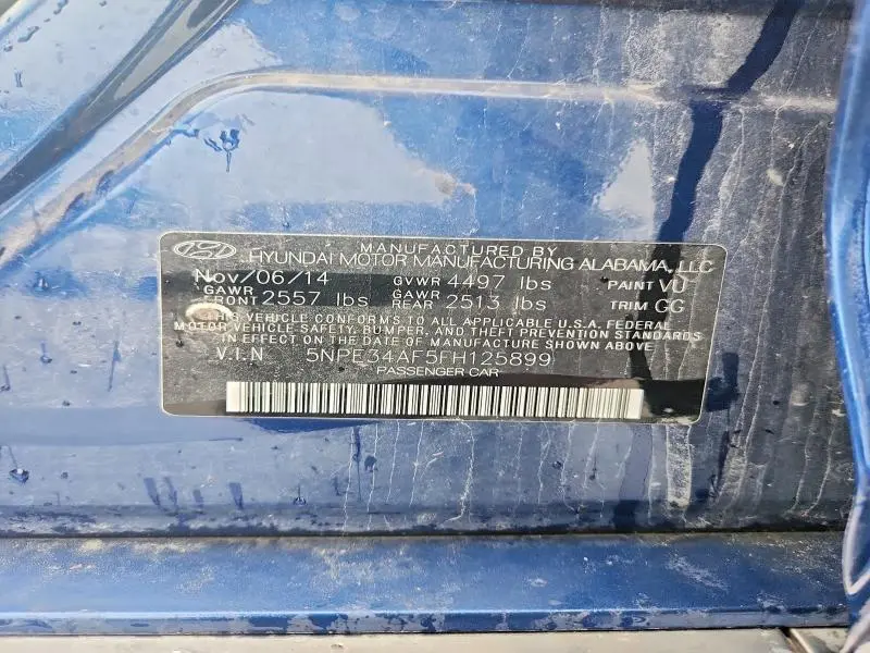 2015 HYUNDAI SONATA LIMITED  