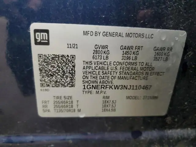 2022 CHEVROLET TRAVERSE LS  