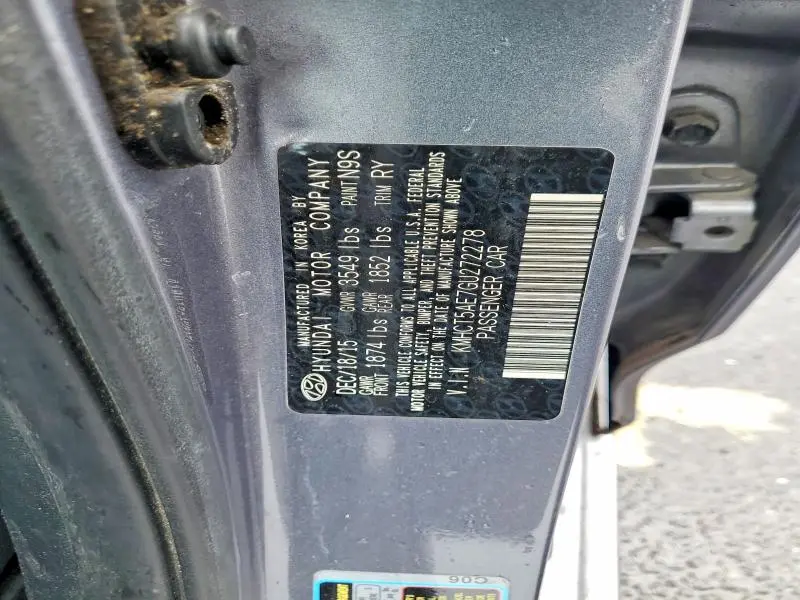 2016 HYUNDAI ACCENT SE  